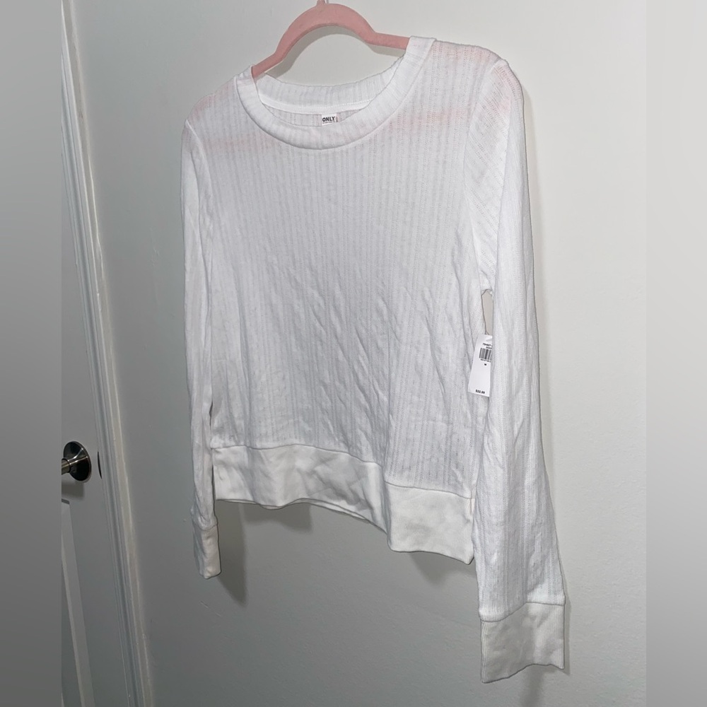 NWT Coquette Old Navy White Pointelle Sheer Pajama Intimates Luxurious T-Shirt